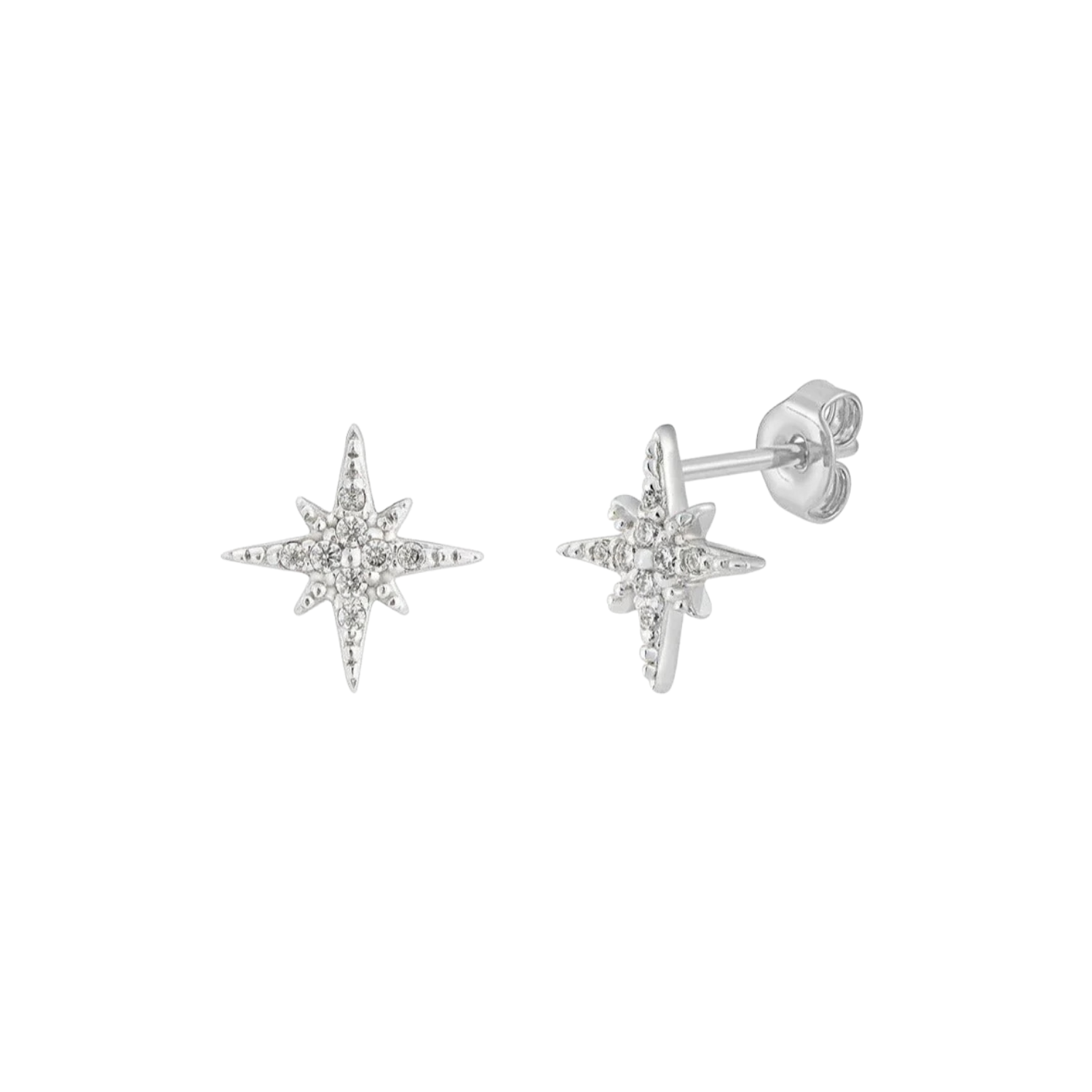 Pave Stud Earrings