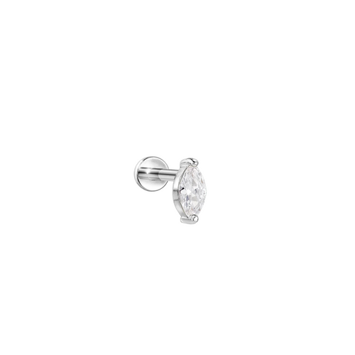 Marquise CZ Piercing Stud  - Single